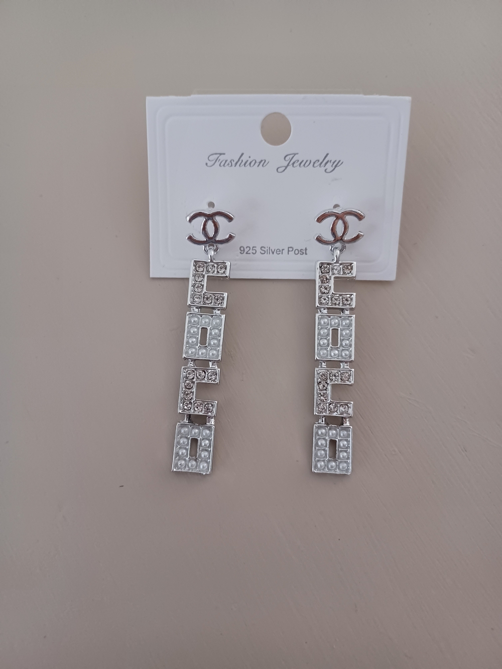 Silver Crystal Earrings